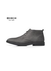 BHKH 2022 Men's Shoes Winter/Autumn New Business Classic Ankle Boots Casual Smart Formal Dress Business Shoes