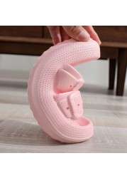 Rimocy 2022 Fashion Summer Slippers Women Soft EVA Insole Female Sandals Buckle Platform Slippers Female Shoes 45