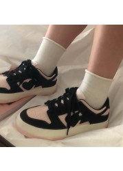 2022 Pink Patchwork Zapatillas Mujer Fashion Heart Spring Hot Sale Woman Vulcanizing Casual Shoes Outside Students Sneakers