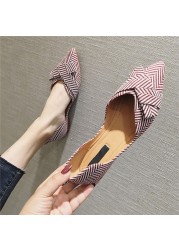 Fashion Flats For Women Shoes 2022 Boat Shoe Pointed Toe Casual Slip On New Stylish Woman Shoes Female Chaussure Femme Shoes