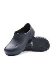 Mens Chef Shoes Kitchen Cook Shoes Black Work Clogs Hospital Shoes Super Anti-slip Oil Proof Waterproof Sandals