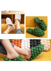 Women Foot Massage Sandals Couple Summer Home Indoor Bathroom Non-slip Slippers Bubble Relief Sandals and Slippers Gift