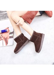 ZUZI 2021 Women Snow Boots Plush Fabric High Quality Women Australia Winter Boots Winter Warm Women Boots