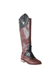 REAVE CAT Winter Over the Knee Western Boots Horse Riding Boots Ladies Long Tube British Leather Retro Pointed Toe Low Heels 12 A4369