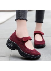 wedges shoes for women platform sneakers mesh casual lady shoes women summer vulcanize walking shoes sapatos de mujer