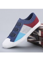 JUMMOR Low Fashion Men Shoes Slip On Canvas Shoes Male Male Shoes Size 38-44