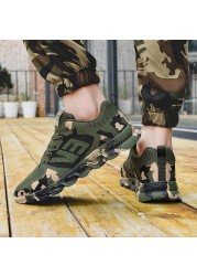 Camouflage Sneakers Man Military Shoes Women Sneakers Tenis Shoes Army Trekking Shoes Couple Outdoor Walking Casual Shoes
