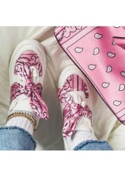 Cute Print Fashion Shoes Woman Winter Warm Sneakers Slippers Bandana Sandals Casual Designer Slides Socofy Rasteiras Femininas