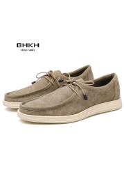 BHKH 2022 Autumn Men's Boat Shoes Fashion Smart Casual Shoes Men Comfortable Casual Shoes High Quality Shoes Breathable Shoes