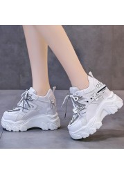 Lucifer Breathable Chunky Sneakers Women 2022 Fashion Height Increasing Platform Vulcanize Shoes Woman Thick Bottom Sneakers