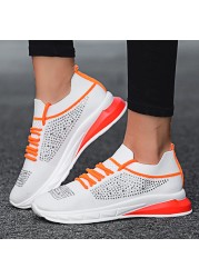 Flat Women's Shoes Plus Size 35-43 Fashion Lace-up Mesh Breathable Hot Drill Socks Casual Women Sneakers Running Women's Shoes