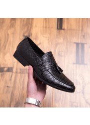 Men's Casual Fringe Shoes Lace Up Loafers With Tassels Casual Business Casual Shoes Special Offer 2019