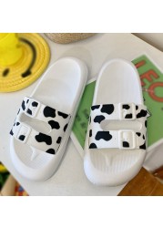 Soft Cushioned Shower Slippers Open Toe Slide Sandals for Women House Slipper