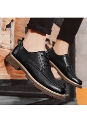 Handmade Genuine Leather Men's Shoes Fashion Casual Shoes Men Brand Sneakers Autumn Shoes