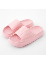 VENTACT Women Slippers Summer Simple Solid Color Lovers Slides Shoes Non-slip Bathroom Soft Ins Indoor Beach Bath Sandals