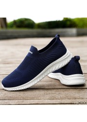 Men Vulcanize Shoes Mesh Men Shoes Lightweight Comfortable Men Sneakers 2020 Autumn Fashion Slip On Flat Shoes Male Loafers