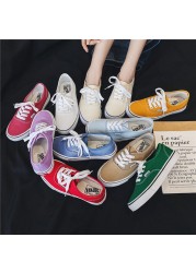 Classic brand canvas shoes women skateboarding shoes woman fashion sneakers loafers ladies low-cut shoes female student