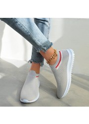 2022 women's vulcanized shoes spring and autumn new women's thick-soled sports shoes solid color slip-on ladies casual shoes