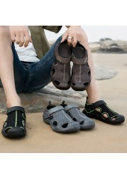 Summer Men's Sandals Platform Closed Toe Shoes Hiking Wading Fishing Beach Shoes Men's Sneakers