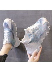 Women's sports shoes 2021 new summer Korean version of thick-soled casual old shoes fashion net women's shoes