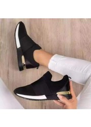 women loafers spring autumn esbadrille elastic band flat shoes female casual comfort cloth shoes ladies flats plus size