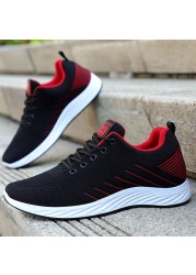 Tênes Masculino Men Running Shoes Lace-Up Light Vulcanize Shoes Walking Jogging Sneakers Sneakers Hombre