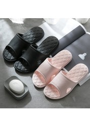 2022 slippers women summer thick bottom indoor home couples home bathroom non-slip soft tide to wear cool