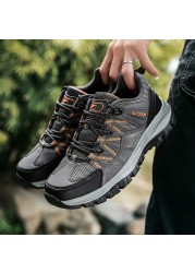 2022 New Men Casual Shoes Outdoor Breathable Fashion Shoes Men Sneakers Luxury Brand Trekking Hiking Shoes Non-slip Sneakers