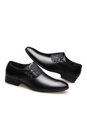 ZYYZYM - Men's Formal Shoes, Men's Formal Shoes, Fashionable, Size 38-47, Black & Brown, Classic, Party Shoes