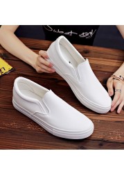 ZYYZYM - Men's PU Leather Shoes Lightweight Breathable Vulcanized Sneakers For Spring Autumn