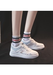 Korean Women White Shoes 2022 Spring New Fashion Breathable Casual Sneakers Women Non-slip Running Shoes Zapatos De Mujer