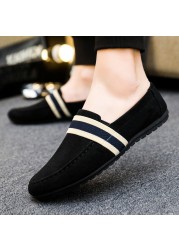 ZYYZYM Spring Summer Men Shoes Casual Shoes Canvas Men Shoes Light Breathable Fashion Flat Shoes Eur 38-44