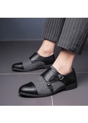 Men's formal shoes 2020 fashion patent leather dress shoes men's spring and autumn brand business office wedding shoes men shoes