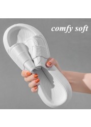 lucifer soft sole home slippers fashion women buckle thick platform sandal woman 2022 summer non-slip flip flops