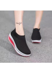 2022 Spring Women Sneakers Plus Size Femme New Women's Shoes Vulcanize Sneakers Girl Thick Bottom Slip On Female Women Shoes