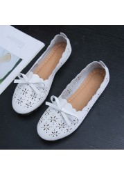 High quality women's sandals summer fashion soft bottom beach hollow casual shoes breathable ladies flat shoes