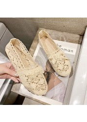 New women shoes fisherman shoes woman mesh breathable flat soft bottom women peas shoes female shoes flat shoes