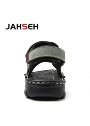 Size 48 New Fashion Casual Men Shoes Genuine Leather Soft Non-slip Beach Shoes Summer Sandals Walking Flats Sneakers