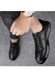 Genuine leather men's shoes, breathable casual shoes, designer, fall-summer, 2020