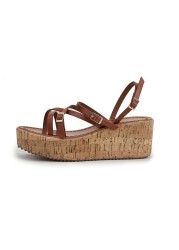 LuasTuas Size 36-43 Women Sandals 2022 Fashion Platform Wedges Summer Shoes Casual Woman Beach Office Lady Daily Shoes