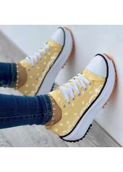 New Women Sneakers Thick Sole Shoes Woman Platform Sneakers Female Casual Sports Shoes Ladies Canvas Shoes Height Increase