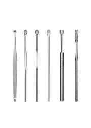 Ear Cleaning Ear Cleaner Ear Cleaning Device 6pcs Earwax Remover Ear Cleaning Kit Ear Pick Earpick Ear Cleaner Spoon Ear Care Clean Tool For Baby Adult Ear Care Set