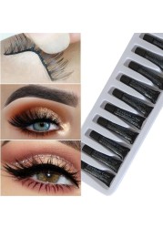 New 10pcs/set Professional Eyelashes Glue For Eyelashes Dark Black Waterproof Long Lasting Eye Lash Glue Accessories For Makeup Tools