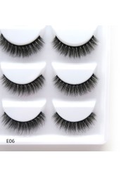 Wholesale 2/5/50 Boxes 3D Mink Eyelashes Natural Thick False Mink Eyelashes Lashes Soft False Eyelashes Wispy Makeup Cilios E01 E08