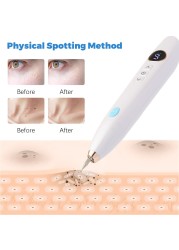 LCD Plasma Pen Professional Laser Tattoo Blackhead Removal Pen Skin Care Tag Tools Freckle Wart Removal Dark Spot Remover Beauty