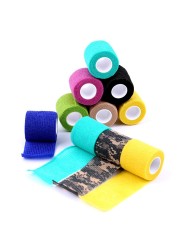 10pcs Waterproof Protection Security Self Adhesive Elastic Cohesive Bandage Wrap First Aid Sports Body Gauze Veterinary Medical Tape