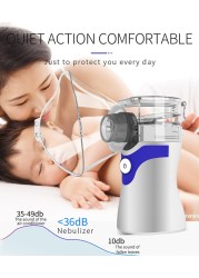 Mini Portable Nebulizer Pharmaceutical Hand Health Care Adult Children Squeeze Silent Nebulizer