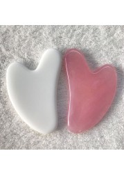 1pc heart shape spa massage beeswax gua sha scraping massage scraper face massager acupuncture board gusha face massager