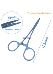 Titanium Ophthalmic Needle Holder Ophthalmic Surgical Tool Ring Handle With Ratchet Lock Double Eyelid Tool