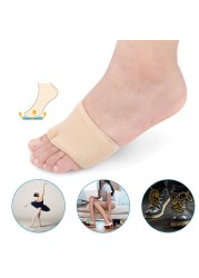 1 Pair Soft Metatarsal Pad Metatarsal Sleeve for Frontal Metatarsalgia, Morton's Neuroma, Plantar Warts, Corns Sesamoiditis